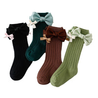 Load image into Gallery viewer, Baby Kid Girls Solid Color Bow Accessories Socks Wholesale 24011142
