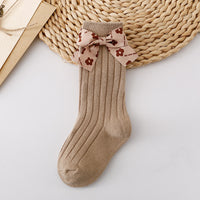 Load image into Gallery viewer, Baby Kid Girls Solid Color Bow Accessories Socks Wholesale 24011143
