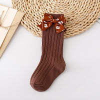 Load image into Gallery viewer, Baby Kid Girls Solid Color Bow Accessories Socks Wholesale 24011143
