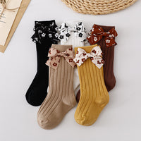 Load image into Gallery viewer, Baby Kid Girls Solid Color Bow Accessories Socks Wholesale 24011143
