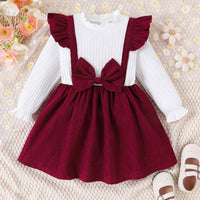 Load image into Gallery viewer, Kid Girls Color-blocking Dresses Wholesale 24011144
