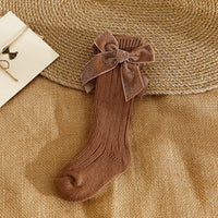 Load image into Gallery viewer, Baby Kid Girls Solid Color Bow Accessories Socks Wholesale 24011147
