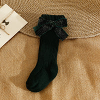 Load image into Gallery viewer, Baby Kid Girls Solid Color Bow Accessories Socks Wholesale 24011147
