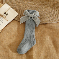 Load image into Gallery viewer, Baby Kid Girls Solid Color Bow Accessories Socks Wholesale 24011147
