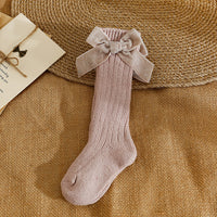 Load image into Gallery viewer, Baby Kid Girls Solid Color Bow Accessories Socks Wholesale 24011147
