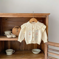 Load image into Gallery viewer, Baby Kid Girls Flower Embroidered Cardigan Wholesale 24011159

