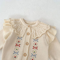 Load image into Gallery viewer, Baby Kid Girls Flower Embroidered Cardigan Wholesale 24011159
