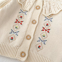 Load image into Gallery viewer, Baby Kid Girls Flower Embroidered Cardigan Wholesale 24011159
