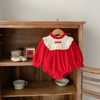 Load image into Gallery viewer, Baby Girls Color-blocking Rompers Wholesale 24011161
