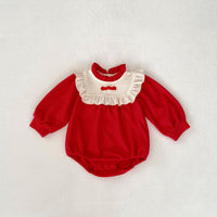 Load image into Gallery viewer, Baby Girls Color-blocking Rompers Wholesale 24011161
