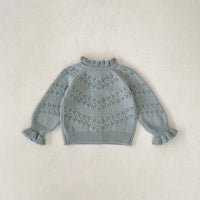 Load image into Gallery viewer, Baby Kid Girls Flower Embroidered Cardigan Wholesale 24011162
