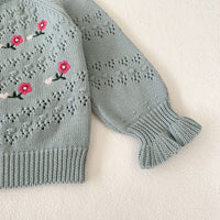 Load image into Gallery viewer, Baby Kid Girls Flower Embroidered Cardigan Wholesale 24011162
