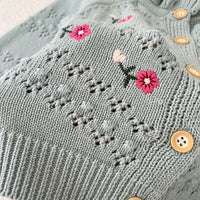 Load image into Gallery viewer, Baby Kid Girls Flower Embroidered Cardigan Wholesale 24011162
