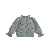 Load image into Gallery viewer, Baby Kid Girls Flower Embroidered Cardigan Wholesale 24011162
