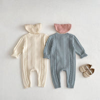 Load image into Gallery viewer, Baby Girls Flower Embroidered Jumpsuits Wholesale 24011176
