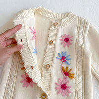Load image into Gallery viewer, Baby Girls Flower Embroidered Jumpsuits Wholesale 24011176
