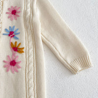 Load image into Gallery viewer, Baby Girls Flower Embroidered Jumpsuits Wholesale 24011176
