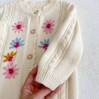 Load image into Gallery viewer, Baby Girls Flower Embroidered Jumpsuits Wholesale 24011176
