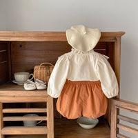 Load image into Gallery viewer, 2 Pieces Set Baby Kid Girls Flower Tops And Solid Color Shorts Wholesale 24011180
