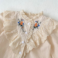 Load image into Gallery viewer, 2 Pieces Set Baby Kid Girls Flower Tops And Solid Color Shorts Wholesale 24011180
