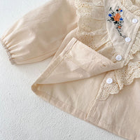 Load image into Gallery viewer, 2 Pieces Set Baby Kid Girls Flower Tops And Solid Color Shorts Wholesale 24011180

