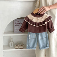 Load image into Gallery viewer, Baby Kid Girls Color-blocking Sweaters Wholesale 24011182
