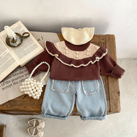 Load image into Gallery viewer, Baby Kid Girls Color-blocking Sweaters Wholesale 24011182
