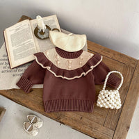 Load image into Gallery viewer, Baby Kid Girls Color-blocking Sweaters Wholesale 24011182
