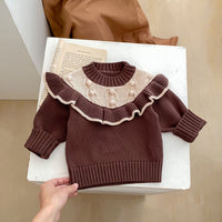 Load image into Gallery viewer, Baby Kid Girls Color-blocking Sweaters Wholesale 24011182
