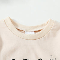Load image into Gallery viewer, 2 Pieces Set Baby Kid Girls Boys Letters Tops And Solid Color Shorts Wholesale 24011187
