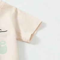 Load image into Gallery viewer, 2 Pieces Set Baby Kid Girls Boys Letters Tops And Solid Color Shorts Wholesale 24011187
