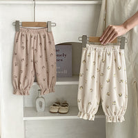 Load image into Gallery viewer, Baby Kid Girls Flower Print Pants Wholesale 24011191
