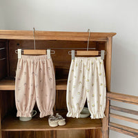 Load image into Gallery viewer, Baby Kid Girls Flower Print Pants Wholesale 24011191
