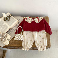 Load image into Gallery viewer, Baby Kid Girls Flower Print Pants Wholesale 24011191
