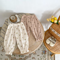 Load image into Gallery viewer, Baby Kid Girls Flower Print Pants Wholesale 24011191
