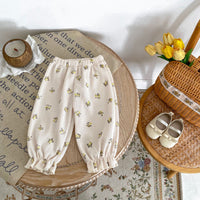 Load image into Gallery viewer, Baby Kid Girls Flower Print Pants Wholesale 24011191
