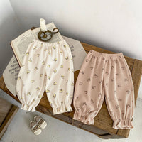 Load image into Gallery viewer, Baby Kid Girls Flower Print Pants Wholesale 24011191

