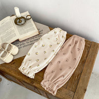 Load image into Gallery viewer, Baby Kid Girls Flower Print Pants Wholesale 24011191
