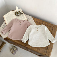 Load image into Gallery viewer, 2 Pieces Set Baby Girls Solid Color Tops And Shorts Wholesale 24011195
