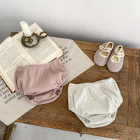 Load image into Gallery viewer, 2 Pieces Set Baby Girls Solid Color Tops And Shorts Wholesale 24011195
