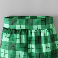 Load image into Gallery viewer, 2 Pieces Set Baby Kid Girls St Patrick&#39;s Day Letters Tops And Checked Pants Wholesale 24030105
