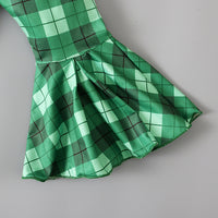 Load image into Gallery viewer, 2 Pieces Set Baby Kid Girls St Patrick&#39;s Day Letters Tops And Checked Pants Wholesale 24030105
