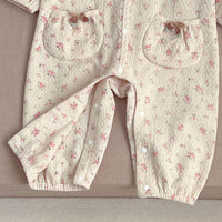 Load image into Gallery viewer, Baby Kid Girls Flower Print Print Jumpsuits Wholesale 240301111
