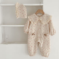 Load image into Gallery viewer, Baby Kid Girls Flower Print Print Jumpsuits Wholesale 240301111
