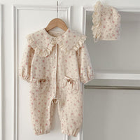 Load image into Gallery viewer, Baby Kid Girls Flower Print Print Jumpsuits Wholesale 240301111

