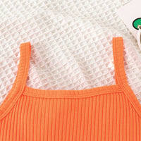 Load image into Gallery viewer, 2 Pieces Set Kid Girls Solid Color Rompers And Vests Waistcoats Wholesale 240301129
