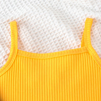 Load image into Gallery viewer, 2 Pieces Set Kid Girls Solid Color Rompers And Vests Waistcoats Wholesale 240301129
