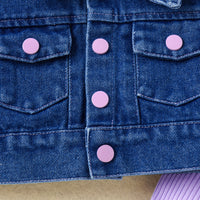 Load image into Gallery viewer, 2 Pieces Set Kid Girls Solid Color Rompers And Vests Waistcoats Wholesale 240301129
