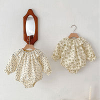 Load image into Gallery viewer, Baby Kid Girls Flower Print Rompers Wholesale 240301132
