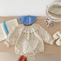 Load image into Gallery viewer, Baby Kid Girls Flower Print Rompers Wholesale 240301132
